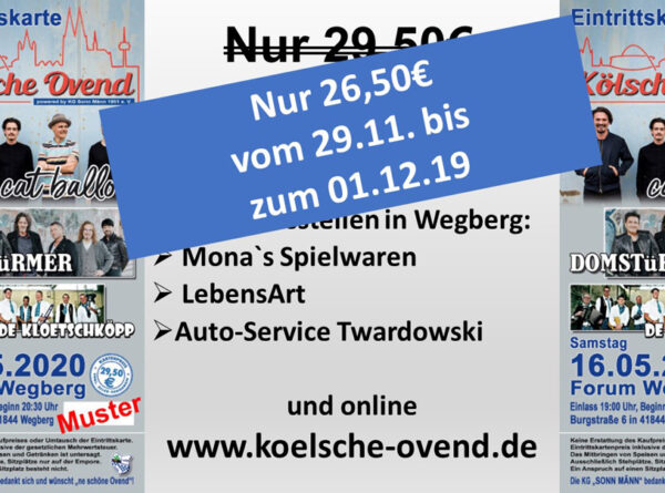 Black Friday Sale für den Kölschen Ovend