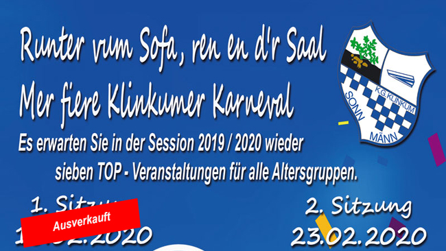 Sessionprogramm 2020 – Übersicht