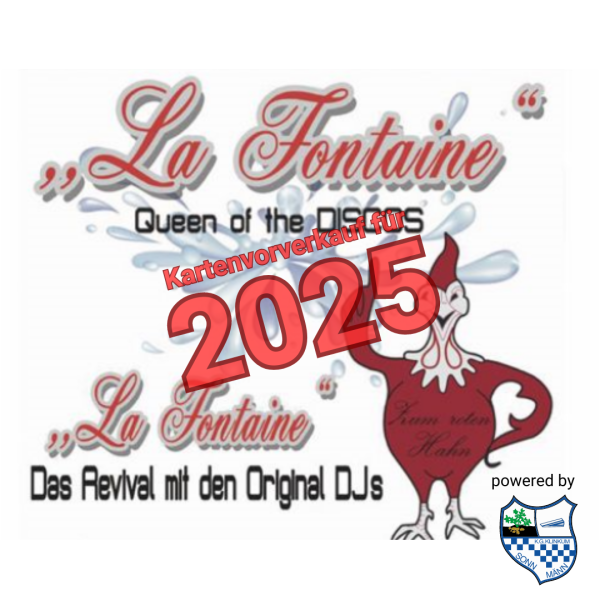 Kartenvorverkauf für die La Fontaine Party 2025