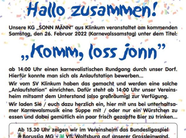 Kumm loss jonn!