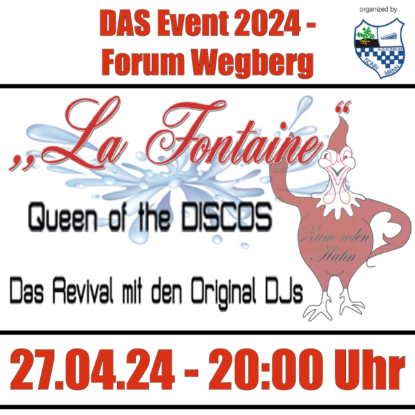 La Fontaine Party im Forum Wegberg am 27.04.2024