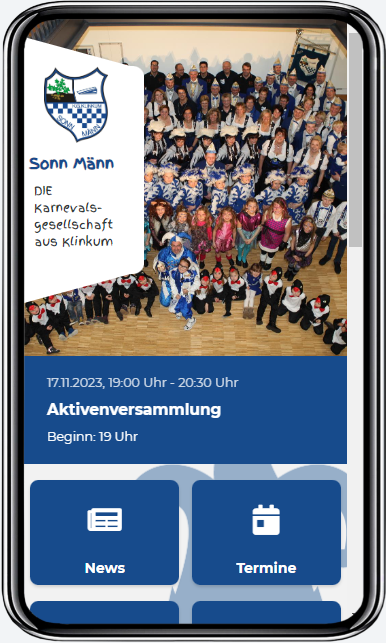 Brandneue App für KG Sonn Männ